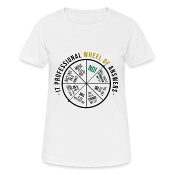 IT Antworten Lustig - Frauen T-Shirt atmungsaktiv - Weiß - Vorne - AI Model Female 172 dark (172cm)
