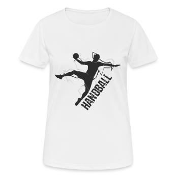 handball player - Women's Breathable T-Shirt - white - Front - AI Model Female 172 dark (172cm)