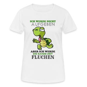 Lahme Schildkröte - Frauen T-Shirt atmungsaktiv - Weiß - Vorne - AI Model Female 172 dark (172cm)