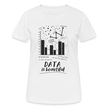 Statistiker Analyst - Frauen T-Shirt atmungsaktiv - Weiß - Vorne - AI Model Female 172 dark (172cm)