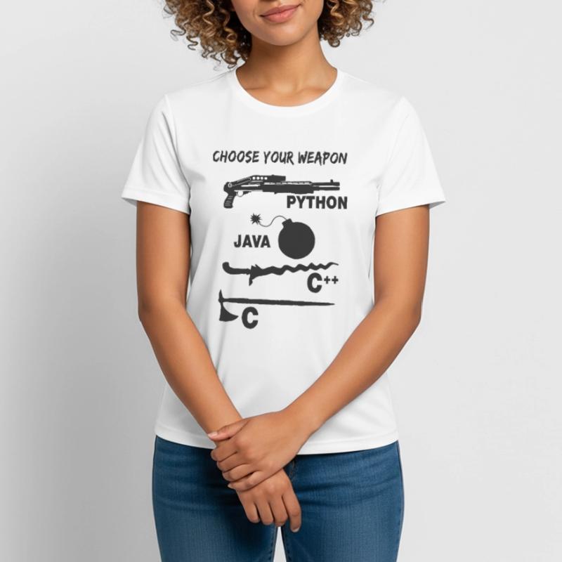 Programmierer Wählt Eure Programmiersprache Frauen T-Shirt atmungsaktiv