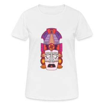 Maya-Maske - Frauen T-Shirt atmungsaktiv - Weiß - Vorne - AI Model Female 172 dark (172cm)
