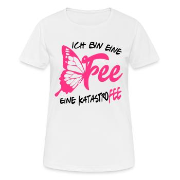 Katastrofee Fee Märchen Mädchen Elfe - Frauen T-Shirt atmungsaktiv - Weiß - Vorne - AI Model Female 172 dark (172cm)