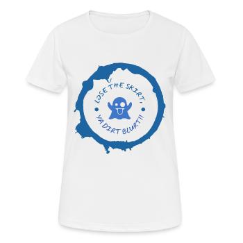 Verliere den Rock, du Dreck! - Frauen T-Shirt atmungsaktiv - Weiß - Vorne - AI Model Female 172 dark (172cm)