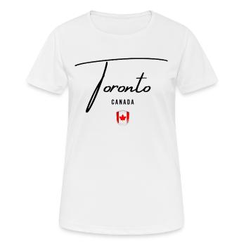 I love Toronto, Toronto Canada - Women's Breathable T-Shirt - white - Front - AI Model Female 172 dark (172cm)