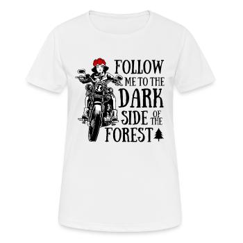 Schwarzwald Bikerin - Frauen T-Shirt atmungsaktiv - Weiß - Vorne - AI Model Female 172 dark (172cm)