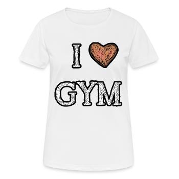 Gym - T-shirt respirant Femme - blanc - Devant - AI Model Female 172 dark (172cm)