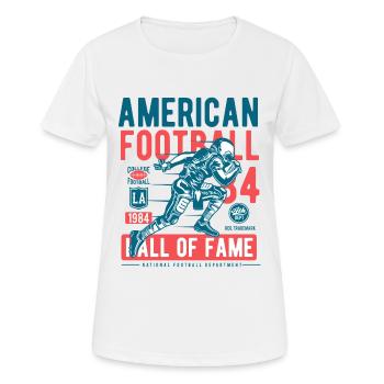 American Football Ballsport College Touchdown USA - Frauen T-Shirt atmungsaktiv - Weiß - Vorne - AI Model Female 172 dark (172cm)
