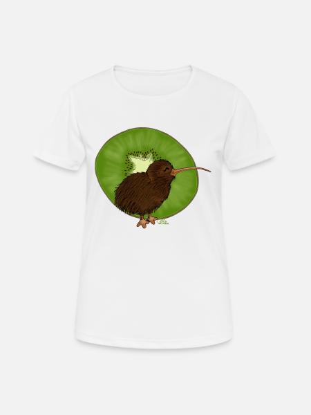 Kiwi² - Frauen T-Shirt atmungsaktiv - Weiß