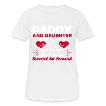 father and daughter - Women's Breathable T-Shirt - white - Front - AI Model Female 172 dark (172cm)