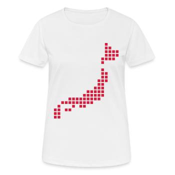 Japan - Frauen T-Shirt atmungsaktiv - Weiß - Vorne - AI Model Female 172 dark (172cm)