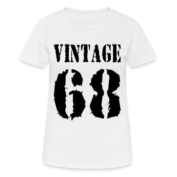 1968 VINTAGE - Frauen T-Shirt atmungsaktiv - Weiß - Vorne - AI Model Female 172 dark (172cm)