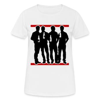 Enterrement de vie de garçon Célébration de l’enterrement de vie de garçon - T-shirt respirant Femme - blanc - Devant - AI Model Female 172 dark (172cm)