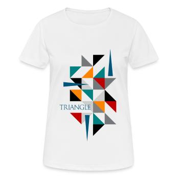 triangle - T-shirt respirant Femme - blanc - Devant - AI Model Female 172 dark (172cm)