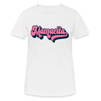 Mamacita Cadeau de fête des mères Maman espagnole Femmes - T-shirt respirant Femme - blanc - Devant - AI Model Female 172 dark (172cm)