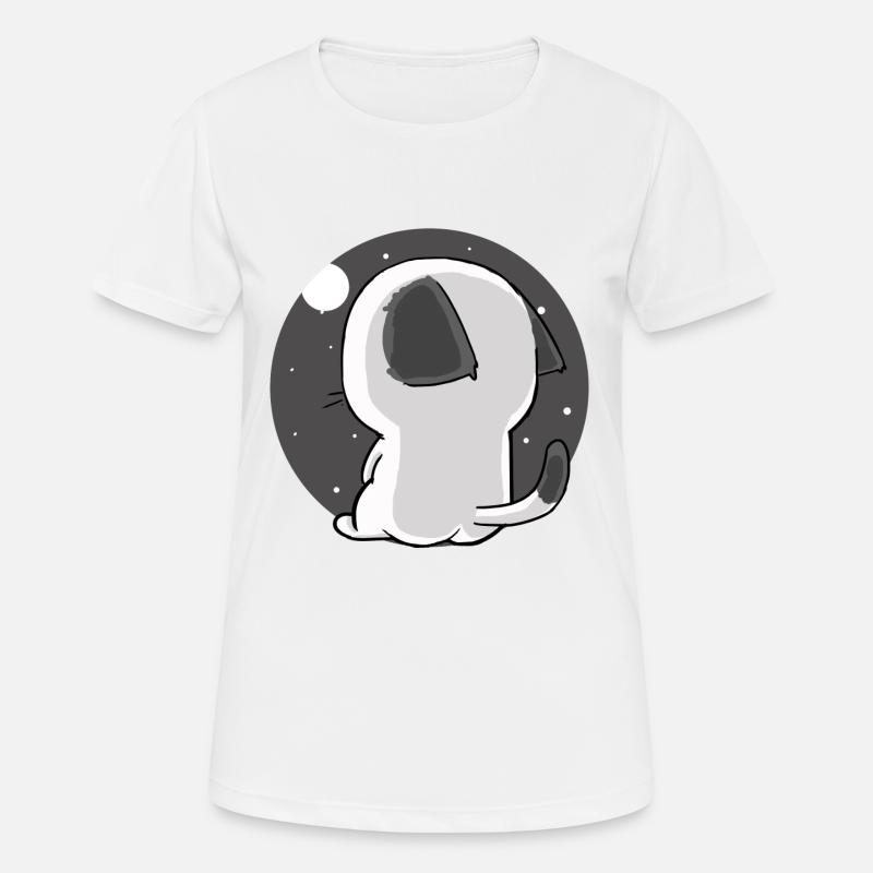 cat - Women's Breathable T-Shirt - white