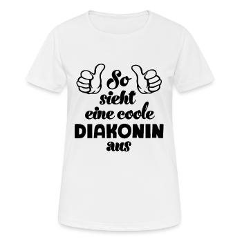 Diakonin Diakon Diakonie Glaube Kirche Religion - Frauen T-Shirt atmungsaktiv - Weiß - Vorne - AI Model Female 172 dark (172cm)