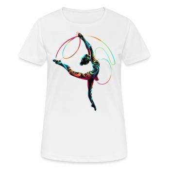 Dance - Frauen T-Shirt atmungsaktiv - Weiß - Vorne - AI Model Female 172 dark (172cm)