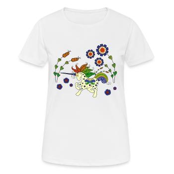 Svensk Enhörning - Swedish Unicorn - Women's Breathable T-Shirt - white - Front - AI Model Female 172 dark (172cm)