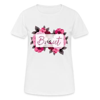 Braut - Frauen T-Shirt atmungsaktiv - Weiß - Vorne - AI Model Female 172 dark (172cm)