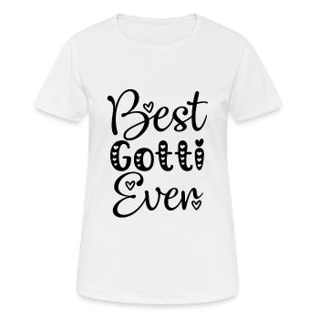 Bestes Gotti der Welt Schweiz Patentante Patin - Frauen T-Shirt atmungsaktiv - Weiß - Vorne - AI Model Female 172 dark (172cm)