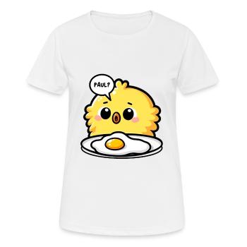 Oeufs Œuf Au Plat Meme de Pâques - T-shirt respirant Femme - blanc - Devant - AI Model Female 172 dark (172cm)