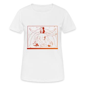 da vinci cuisinier - T-shirt respirant Femme - blanc - Devant - AI Model Female 172 dark (172cm)