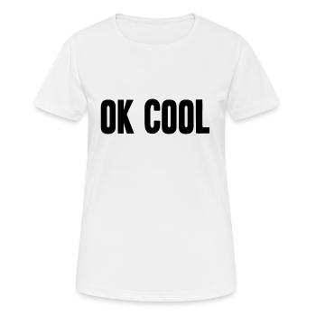 Ok cool chemise yung anglais hurn fraîcheur - T-shirt respirant Femme - blanc - Devant - AI Model Female 172 dark (172cm)