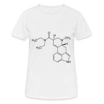 Molécule de LSD - T-shirt respirant Femme - blanc - Devant - AI Model Female 172 dark (172cm)