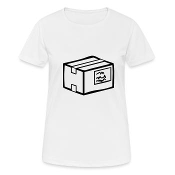 Forfait (de la poste) - T-shirt respirant Femme - blanc - Devant - AI Model Female 172 dark (172cm)