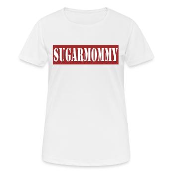 SUGARMOMMY - T-shirt respirant Femme - blanc - Devant - AI Model Female 172 dark (172cm)