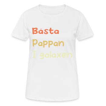 Bester Vater in der Galaxie - Frauen T-Shirt atmungsaktiv - Weiß - Vorne - AI Model Female 172 dark (172cm)