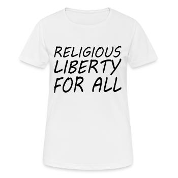religious liberty for all - Women's Breathable T-Shirt - white - Front - AI Model Female 172 dark (172cm)