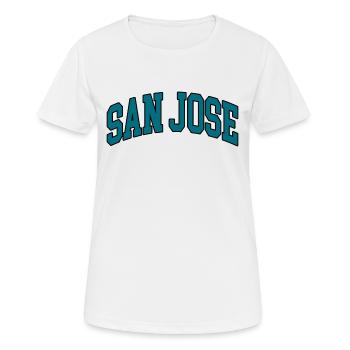San José - T-shirt respirant Femme - blanc - Devant - AI Model Female 172 dark (172cm)