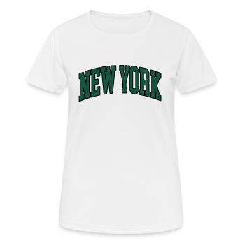 New York - T-shirt respirant Femme - blanc - Devant - AI Model Female 172 dark (172cm)