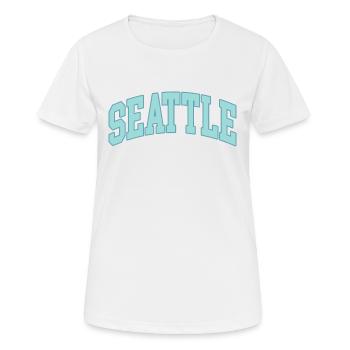 Seattle - T-shirt respirant Femme - blanc - Devant - AI Model Female 172 dark (172cm)
