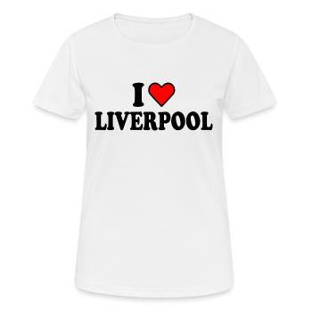 Liverpool - T-shirt respirant Femme - blanc - Devant - AI Model Female 172 dark (172cm)