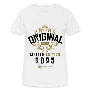 Anniversaire édition limitée 2025 - T-shirt respirant Femme - blanc - Devant - AI Model Female 172 dark (172cm)
