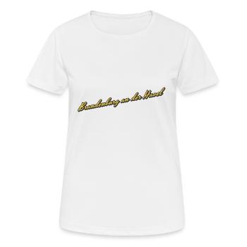 Brandenburg an der Havel - Frauen T-Shirt atmungsaktiv - Weiß - Vorne - AI Model Female 172 dark (172cm)