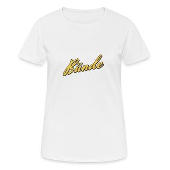 Bünde - Frauen T-Shirt atmungsaktiv - Weiß - Vorne - AI Model Female 172 dark (172cm)