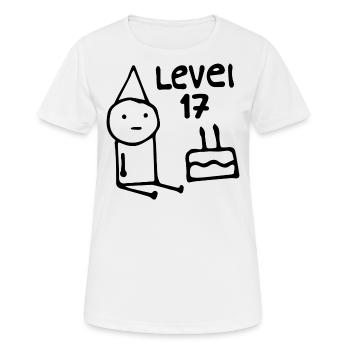 17. Geburtstagsfeier 17 Jahre alt Geburtstag Teenager - Frauen T-Shirt atmungsaktiv - Weiß - Vorne - AI Model Female 172 dark (172cm)