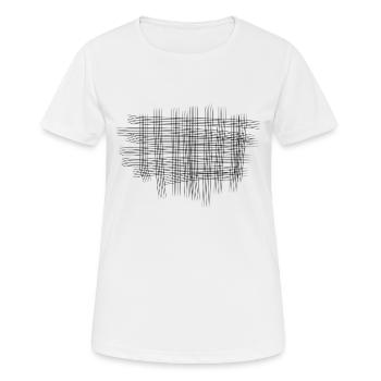 kreuze muster kreuz symbol - Frauen T-Shirt atmungsaktiv - Weiß - Vorne - AI Model Female 172 dark (172cm)