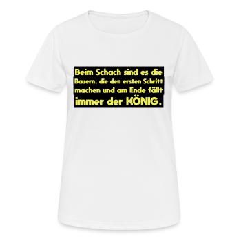 Dictons fermiers drôles - T-shirt respirant Femme - blanc - Devant - AI Model Female 172 dark (172cm)