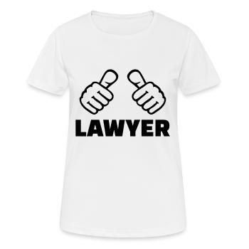 Anwalt - Frauen T-Shirt atmungsaktiv - Weiß - Vorne - AI Model Female 172 dark (172cm)