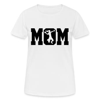 Handball Mama Geschenk - Frauen T-Shirt atmungsaktiv - Weiß - Vorne - AI Model Female 172 dark (172cm)