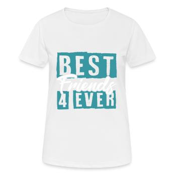 Best friends forever - Women's Breathable T-Shirt - white - Front - AI Model Female 172 dark (172cm)