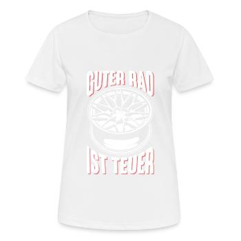 Tuning car funny tuner - Women's Breathable T-Shirt - white - Front - AI Model Female 172 dark (172cm)