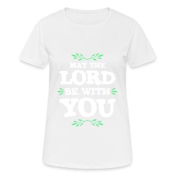 Bible verset foi Jésus - T-shirt respirant Femme - blanc - Devant - AI Model Female 172 dark (172cm)
