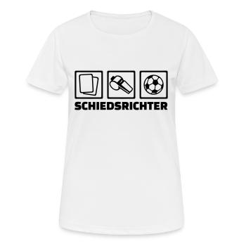 Schiedsrichter - Frauen T-Shirt atmungsaktiv - Weiß - Vorne - AI Model Female 172 dark (172cm)