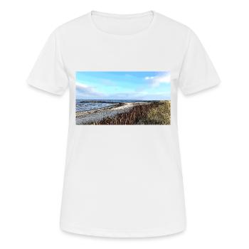 Nordsee - Frauen T-Shirt atmungsaktiv - Weiß - Vorne - AI Model Female 172 dark (172cm)
